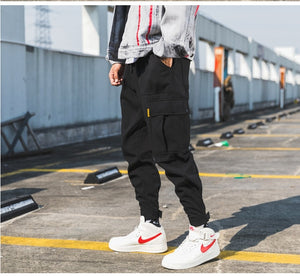 Privathinker Men Black Joggers Pants Summer 2019 Mens Big Pockets Ankel Cargo Pants Male Spring Streetwear Overalls Sweatpants