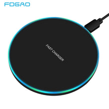 Load image into Gallery viewer, FDGAO 10W Fast Wireless Charger For Samsung Galaxy S10 S9/S9+ S8 Note 9 USB Qi Charging Pad for iPhone 11 Pro XS Max XR X 8 Plus