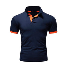 Load image into Gallery viewer, Summer short Sleeve Polo Shirt men Turn-over Collar fashion casual Slim Breathable Solid Color Business polo shirt  2019 TJWLKJ