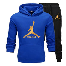 Load image into Gallery viewer, New Men  Hoodies Suit Fleece Warm Jordan 23 Tracksuit Men Sweatshirt Suit Hoodie+Sweat pants Jogging Homme Hooded Tracksuit XXL