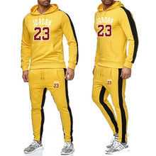 Load image into Gallery viewer, Brand Clothing Men&#39;s Fashion Tracksuit Casual Sportsuit Men Hoodies Sweatshirts Sportswear JORDAN 23 Coat+Pant Men Set