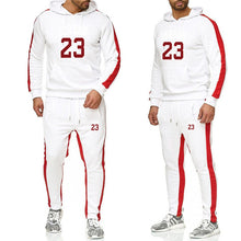 Load image into Gallery viewer, Brand Clothing Men&#39;s Fashion Tracksuit Casual Sportsuit Men Hoodies Sweatshirts Sportswear JORDAN 23 Coat+Pant Men Set