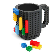 Load image into Gallery viewer, 350ml Creative Coffee Mug Travel Cup Kids Adult Cutlery Lego Mug Drink Mixing Cup Dinnerware Set for Child