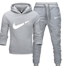 Load image into Gallery viewer, 2019 BrandTrack suit Fashion Men Sportswear  Two Piece Sets All Cotton Thick hoodie+Pants Tracksuit Male Sets