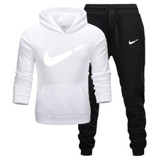 Load image into Gallery viewer, 2019 BrandTrack suit Fashion Men Sportswear  Two Piece Sets All Cotton Thick hoodie+Pants Tracksuit Male Sets