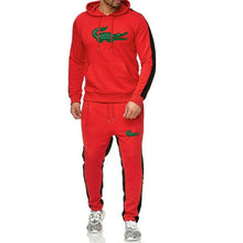 Load image into Gallery viewer, new Long Sleeve Hoodie Sweatshirt + sweatpants Sportswear crocodile men Suit fleece Autumn And Winter Trousers Sports Set Women