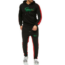 Load image into Gallery viewer, new Long Sleeve Hoodie Sweatshirt + sweatpants Sportswear crocodile men Suit fleece Autumn And Winter Trousers Sports Set Women