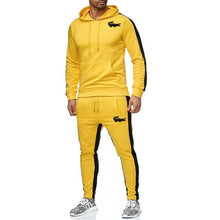 Load image into Gallery viewer, new Long Sleeve Hoodie Sweatshirt + sweatpants Sportswear crocodile men Suit fleece Autumn And Winter Trousers Sports Set Women