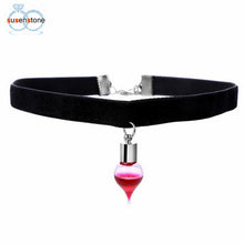 Load image into Gallery viewer, Red Plasma Bottle Pendant Necklaces Halloween Necklace Fashion Jewelry