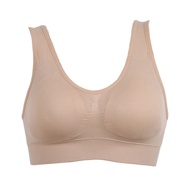 Padded Seamless Bra Vest Tops Rimless Bras