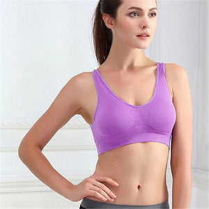 Padded Seamless Bra Vest Tops Rimless Bras