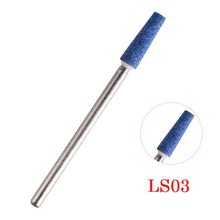 Load image into Gallery viewer, Full Beauty 1PCS New Blue Color Ceramic Stones Nail Drill Bits Rotarry Cleaning Cutter Electric Nail Art Manicure Mill CHLS01-07