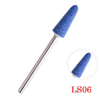 Load image into Gallery viewer, Full Beauty 1PCS New Blue Color Ceramic Stones Nail Drill Bits Rotarry Cleaning Cutter Electric Nail Art Manicure Mill CHLS01-07