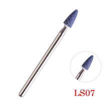 Load image into Gallery viewer, Full Beauty 1PCS New Blue Color Ceramic Stones Nail Drill Bits Rotarry Cleaning Cutter Electric Nail Art Manicure Mill CHLS01-07