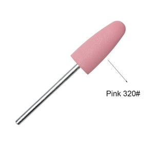 Full Beauty 1pcs 8 Different Grit Grinding Nail Buffer Drill Bit Silicone Rubber Milling Cutter Nail Art Machine Polished CHGJ03