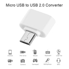 Load image into Gallery viewer, POWSTRO Mini OTG Cable USB Micro USB to USB Converter for Tablet PC Androidphone Samsung Xiaomi Huawei