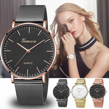 Load image into Gallery viewer, GENEVA Womens Classic Quartz Stainless Steel Wrist Watch Bracelet Watches