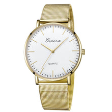 Load image into Gallery viewer, GENEVA Womens Classic Quartz Stainless Steel Wrist Watch Bracelet Watches