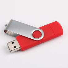 Load image into Gallery viewer, USB Flash Drive 32G USB 2.0 Micro USB Pen Drive Memory Stick U Disk with Caps for Both Computers and Android Devices