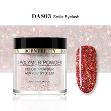 Load image into Gallery viewer, BORN PRETTY Pink Glitter Acrylic Powder Builder Nail Art Decorations Sequins Polymer Powder Tip Extension Nail Art Manicure