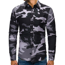 Load image into Gallery viewer, Men&#39;s Autumn Winter Camouflage Casual  Long Sleeve Shirt Top Blouse