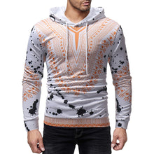 Load image into Gallery viewer, Mens Autumn Winter Printed Pullover Long Sleeve Hooded Sweatshirt Tops Blouse