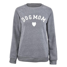 Load image into Gallery viewer, Dog Mom Women&#39;s Plus Velvet Fashionable Long Sleeve Casual Sweatshirt Printing Heart-shaped Print Kawaii Sweatshirt Clothing