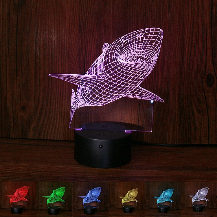 3D Lamp Visual Light Effect Touch Switch & Remote Control Colors Changes Night Light