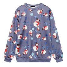 Load image into Gallery viewer, Women Men Autumn Winter 3D Christmas Print Long Sleeve O-Neck Sweatshirt Blouse