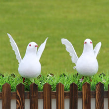 Load image into Gallery viewer, 1PC Decorative Dove Artificial Foam Feather White Bird Dove for Home Wedding Decoration Ornaments Birds Crafts