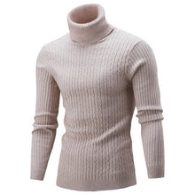 Load image into Gallery viewer, SHUJIN Spring Warm Turtleneck Sweater Men Fashion Solid Knitted Mens Sweaters 2018 Casual Male Double Collar Slim  Pullover