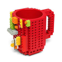 Load image into Gallery viewer, 350ml Creative Coffee Mug Travel Cup Kids Adult Cutlery Lego Mug Drink Mixing Cup Dinnerware Set for Child