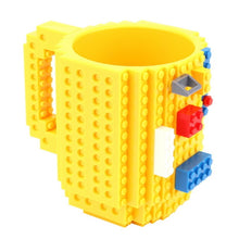 Load image into Gallery viewer, 350ml Creative Coffee Mug Travel Cup Kids Adult Cutlery Lego Mug Drink Mixing Cup Dinnerware Set for Child